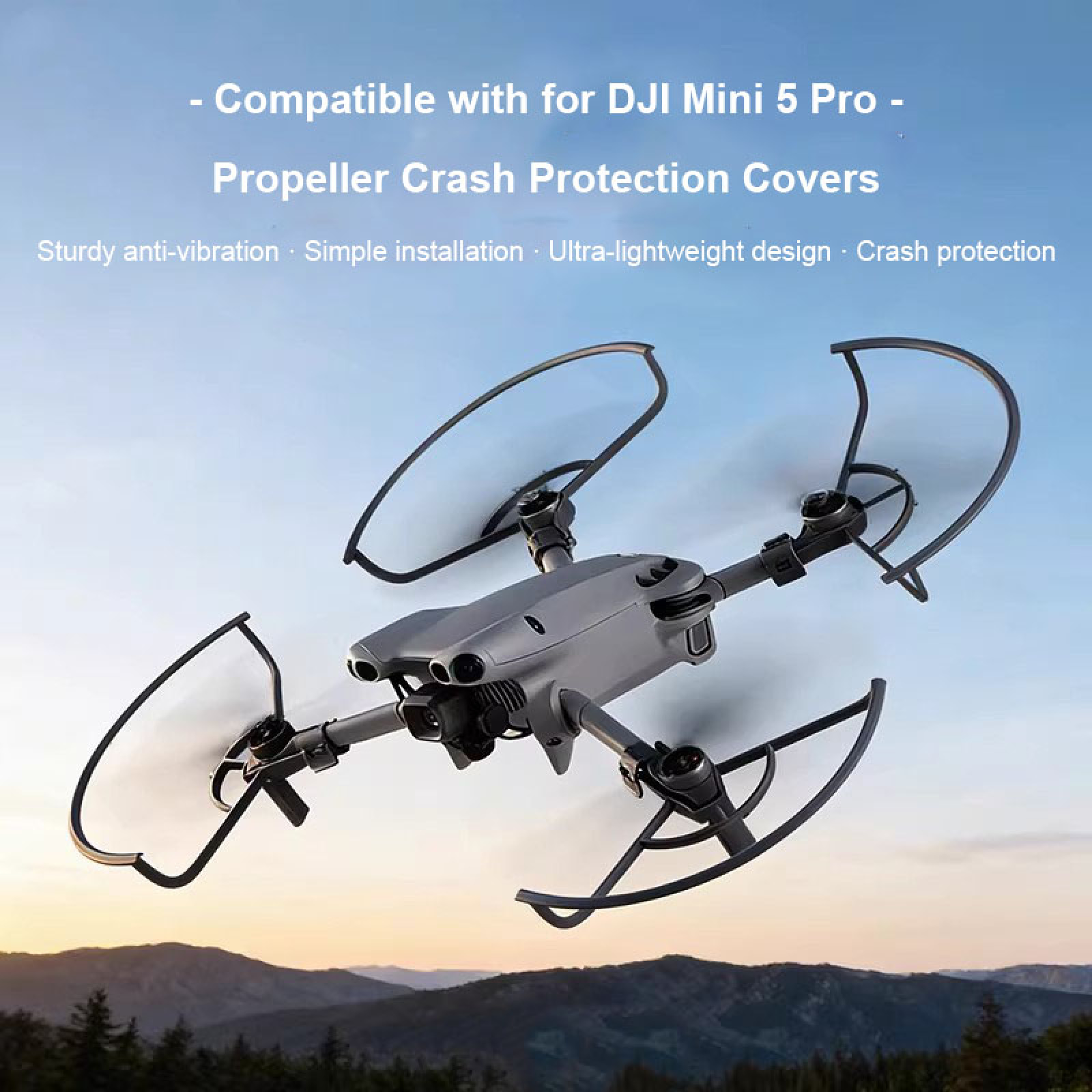 Drone Propeller Guard - ตัวป้องกันใบพัดแบบถอดได้ 4 ชิ้น สำหรับโดรน DJI Mini