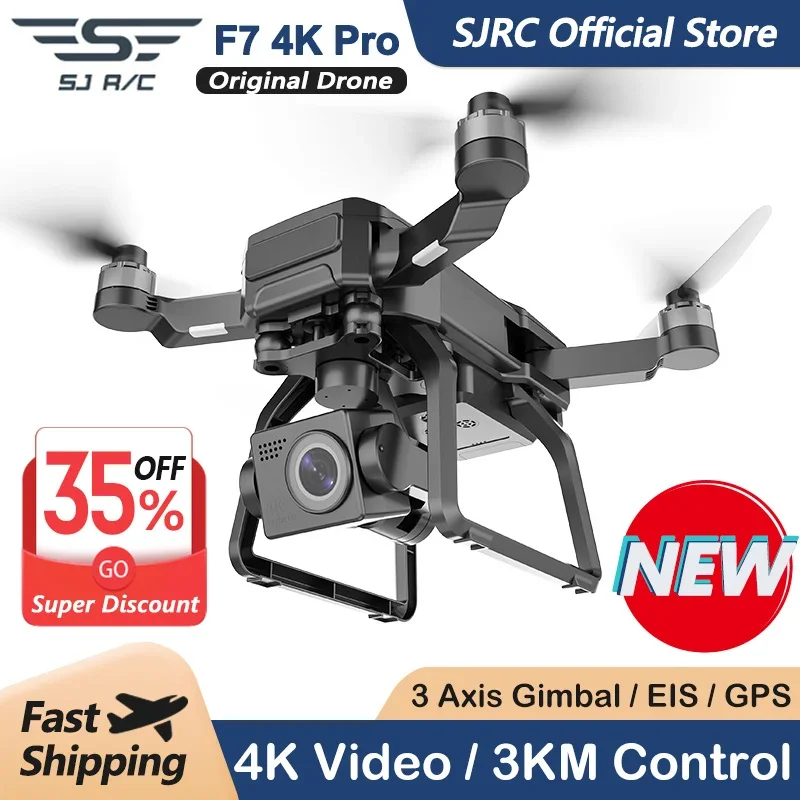 SJRC F7 4K PROกล้องDrone GPS H - Drone Gimbal บทวิจารณ์และราคา
